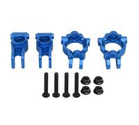 Metal Front C Hubs Spindle Carrier and Rear Hub Carriers for Losi Lasernut U4 1/10 RC Car Aluminum Alloy Lightweight Portable (Blue)