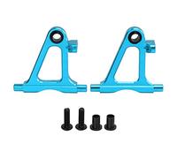Metal Front Lower Suspension Arms Swing Arm Upgrade Parts for TT02 1/10 RC Car Aluminum Alloy Lightweight Durable Performance Enhancer 48x46x13mm 2 Pack (Blue)