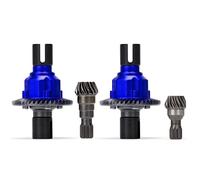 Metal Front Rear Center Drive Torque-Biasing Differential Case Gear Set 7790 7781 7754 for RC Car 1/5 Traxxas XMaxx 6S X-Maxx 8S (8S Front + Back Blue)