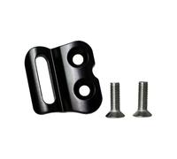 Metal Front Shifter Mount Bracket, Road Cycling Derailleur Connector, Slotted Body, Twin Countersunk Openings, Repair Replacement Accessory