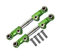 Metal Front Upper Arm Steering Tie Rod Link LOS214013 for L-OSI 1/18 Mini-T 2.0 2WD for Stadium Truck LOS01019 LOS1056 LOS01015(grn)