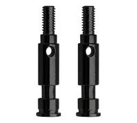 Metal Front Wheel Output Shaft Axle RC Upgrade Parts for ARRMA 1/10 2WD Gorgon RC Car (Black)