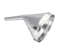Metal Fuel Funnel with Strainer, 23 cm Bowl Diameter, Angled Design with Handle