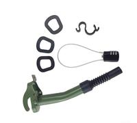 Metal Fuel Pourer with 360-Degree Rotating Spout, Leak-Proof Oil Dispenser Nozzle for 5L 10L 20L Metal Canisters, Anti-Overflow Fuel Transfer Tool for(Green set)