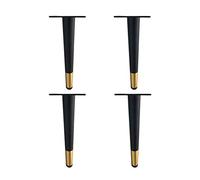 Metal Fur Legs - 60cm Straight Cone S, Black & d, Replacement Table, Sofa, Cabinet Support Legs, Sturdy & Slish Metal Feet for Home Decor