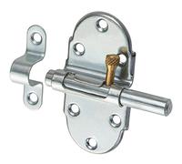 Metal Furniture Door Latch Bolt Door Bolt with Spring Fuse - H7006 Lifting Polished Nickel-Plated Steel 25 mm/Furniture Fittings by Gedotec®