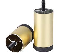 Metal Furniture Feet, Replaceable Sofa Legs, Heavy Duty Support Legs, Table Legs, M8 Height Adjustable, for Cabinets, Chairs, TV Cabinets, 4 Pack,Gold-20cm/7.9in