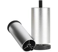 Metal Furniture Feet, Replaceable Sofa Legs, Heavy Duty Support Legs, Table Legs, M8 Height Adjustable, for Cabinets, Chairs, TV Cabinets, 4 Pack,Silver-30cm/11.8in