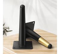 Metal Furniture Legs - 4 Pcs Straight Tapered Legs for Table and Dresser - Replacement Legs with Screws - 30cm