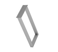 Metal Furniture Legs Black Table Legs for Sofa Bed Bar Desk Bathroom Heavy Duty Support Rectangular Cabinet Legs Gold & Silver Finishes 30x100mm