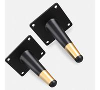 Metal Furniture Legs - Oblique Tapered Design - Sofa and Table Support - Replacement Legs for Kitchen and Closet - Set of 4-20cm