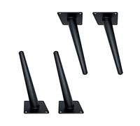 Metal Furniture Legs - Oblique Tapered Design - Sofa and Table Support - Replacement Legs for Kitchen and Closet - Set of 4-20cm