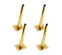 Metal Furniture Legs - Oblique Tapered Design - Sofa and Table Support - Replacement Legs for Kitchen and Closet - Set of 4-20cm