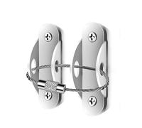 Metal Furniture Safety Straps & Anti-Tip Kit | Wall Bracket Connector to Secure Dressers | Protects Children and Pets from Falling Furniture