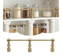 Metal Gallery Rail for Kitchen, Shelf Edge Guard, Rack Safety Fence Poles, Prevents Items from Falling, 2 Pack, 28 Inch (71 cm)