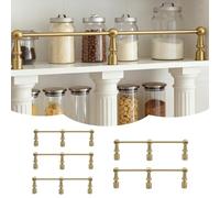 Metal Gallery Rail for Kitchen, Shelf Edge Guard, Rack Safety Fence Poles, Prevents Items from Falling, 2 Pack, 28 Inch (71 cm)