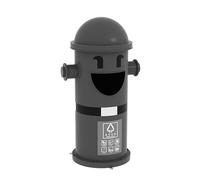 Metal Garbage Bin, Fire Hydrant Trash Can, Outdoor Commercial Trash Can with Lid, Unique Design, Ideal for Public Spaces