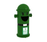Metal Garbage Bin, Fire Hydrant Trash Can, Unique Outdoor Commercial Trash Can with Lid for Effective Waste Management - Green