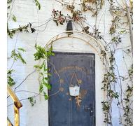 Metal Garden Arbor Arch,Wall Mounted Rose Trellis for Climbing Plants & Roses,Sturdy Outdoor Archway Support for Garden Entrances, Windows,Doors,Rust-Resistant Decorative Garden Structure.