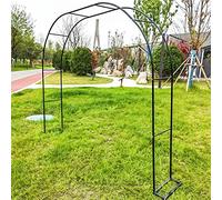 Metal Garden Arbor Trellis for Climbing Plants Wedding Arch Sturdy Base 1.2m to 3.5m Wide Black Outdoor Garden Decor Elegant Support for Vines and Flowers