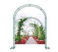 Metal Garden Arbor Trellis Pergola for Climbing Plants, Removable Base for Land/Concrete Floors, Ideal Wedding Arch for Ceremonies and Birthday Parties