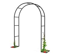 Metal Garden Arch 120x230cm, 180x220cm, 240x220cm - for Climbing Plants, Outdoor Decoration, Black Garden Archway, Arceau À Rosiers, Tuteur pour Plantes