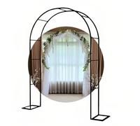 Metal Garden Arch 80 300cm for Climbing Plants Weatherproof Wedding Trellis Easy Installation Climbing Arch Black 180 * 220cm 5.9 * 7.2ft