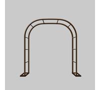 Metal Garden Arch 80-350cm - Outdoor Trellis for Climbing Plants Wedding Decor Round Pergola Arbour Strong Steel Structure Green Finish (L120xW40xH220cm)