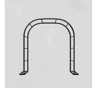 Metal Garden Arch 80-350cm Wide Steel Trellis for Climbing Plants Outdoor Wedding Arch Round Pergola Arbor Green Pergola Arch (L120xW40xH220cm)