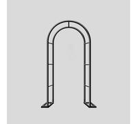 Metal Garden Arch 80-350cm Wide Strong Outdoor Trellis for Climbing Plants Wedding Arch Round Pergola Arbor Green Steel Pergola (L120xW40xH220cm)