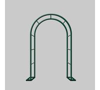 Metal Garden Arch 80-350cm Wide Strong Outdoor Wedding Arch Round Pergola Arbor for Climbing Vines Steel Trellis Green (L120xW40xH220cm)