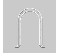 Metal Garden Arch 80-350cm Wide Strong Steel Trellis for Climbing Plants Outdoor Wedding Pergola Green Round Arbour L120xW40xH220cm