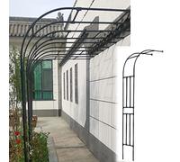 Metal Garden Arch by - Sturdy Galvanized Rose Half-Arch for Stunning Outdoor Decor Perfect for Climbing Plants & Garden Aesthetics