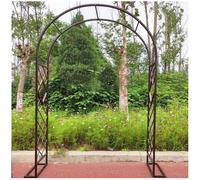 Metal Garden Arch, Climbing Plant Support Trellis, 4.6Ft - 11Ft Decorative Arbor for Outdoor Backyard, Lawn, Patio, Weatherproof Design (W260xH230cm)