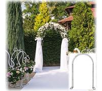 Metal Garden Arch for Climbing Plants 140x230cm Black Rose Arbor Trellis for Outdoor Decor Perfect for Roses Vines and Garden Arches