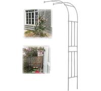 Metal Garden Arch for Climbing Plants, 240cm Tall, Weatherproof Rust-Resistant Powder Coated Finish, Perfect for Rose Vines in Garden Lawn Patio