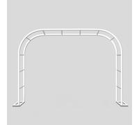 Metal Garden Arch for Climbing Plants 80-350cm Adjustable Trellis Strong Outdoor Wedding Arch Round Pergola Arbor Green Metal Pergola (L120xW40xH220cm)