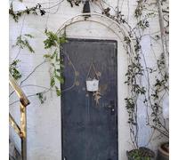 Metal Garden Arch for Climbing Plants Doorway Trellis for Doors & Entrances Wall Mounted Half Round Arbor Outdoor Lacape Det