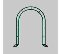 Metal Garden Arch for Climbing Plants - Durable Steel Frame with Rose & Flower Trellis 2.4m Wide Garden Arbor for Outdoor Decor & Support