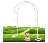 Metal Garden Arch for Climbing Plants Flower Support Trellis 120x230cm 180x220cm 240x220cm Elegant White Garden Decoration Perfect for Roses and Vines