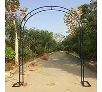 Metal Garden Arch for Climbing Plants Removable Rose Arch & Wedding Backdrop Reusable Balloon Arch for Backyard Patio Lawn - 300 x 220 x 25 cm