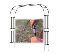 Metal Garden Arch for Climbing Plants Rose Arbor Outdoor Decor Wedding Party Decoration Strong Support Structure 240x240cm Ideal for Garden Weddings and Events