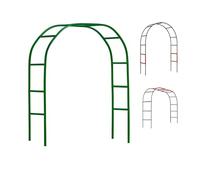 Metal Garden Arch for Climbing Plants & Roses Sturdy Pergola Support Wedding Arbor Available in Various Heights (0.8m to 3.5m) Green 140cm x 230cm H.