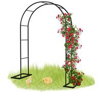 Metal Garden Arch for Climbing Plants, Sturdy Weather-Resistant Arbor, Sizes 120x220cm, 160x220cm, 350x220cm - Perfect for Rose Gardens (W160xH220CM)