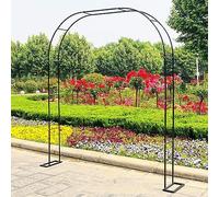 Metal Garden Arch for Climbing Plants, Weath-Resistant Trellis, Rose Arbor, Various Sizes (1.2M - 3.5M Width), Elegant White Design, Durable Support for Vines and Flows, H2.3M