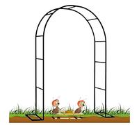 Metal Garden Arch for Climbing Plants, Wedding, Sturdy Arbor, Outdoor Pergola, Available in Black, Sizes: 140x230cm, 180x230cm, 200x220cm - Perfect for Gardens and Events