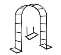 Metal Garden Arch for Climbing Roses & Vines Weatherproof TrellisGarden Support Adjustable 1.23.5M W200 x H230cm Perfect for Garden Design.