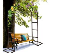 Metal Garden Arch for Outdoor Weddings, 200/220/230cm Trellis for Climbing Roses, Black/Green/White Iron Arbor, Ideal for Various Plants & Vines