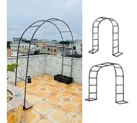 Metal Garden Arch for Roses, 2.0m/2.7m/3.0m Pergola Support for Climbing Plants, Wedding Decoration Trellis (Size: L350xW40xH220cm)