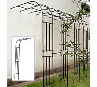Metal Garden Arch for Roses - Climbing Frame Trellis Half Arch Design Decorative Rose ColumnClimbing Aid Perfect for Garden Pathways and Flowers